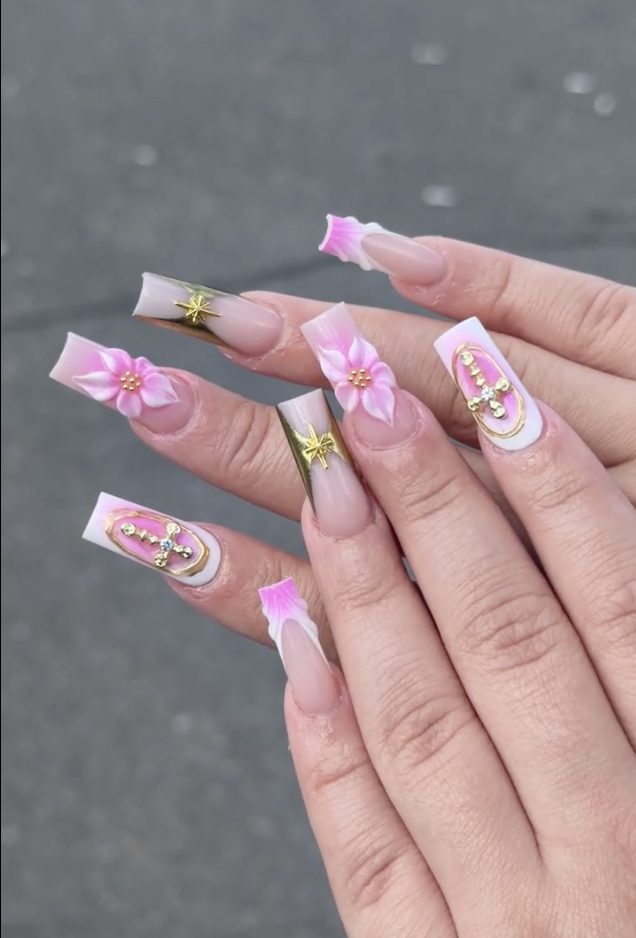 Signature nail art at Blush Nail and Spa in Newmarket, ON