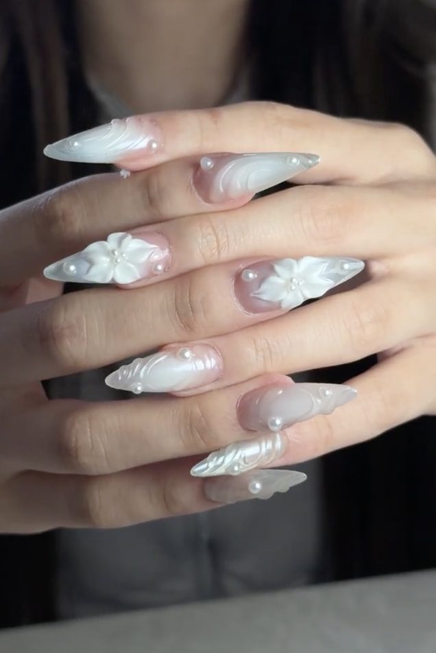 Elegant nail design at Blush Nail and Spa, Newmarket